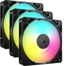 Corsair RS Series RS120 Reverse ARGB, schwarz, 120mm, 3er-Pack