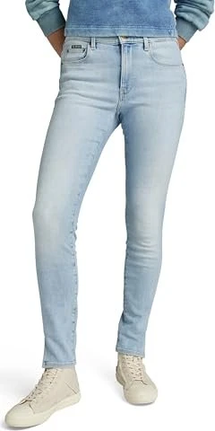 G-Star 3301 Skinny Split Jeans sun faded bluejay (Damen)