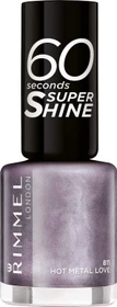 Rimmel 60 Seconds Super Shine Nagellack 811 Hot Metal Love, 8ml