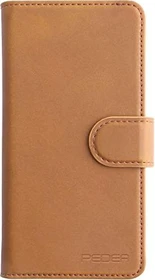Pedea Book Cover Echtleder Premium für Apple iPhone 11 braun