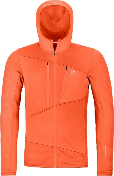 Ortovox Fleece Grid Hoody Funktionsjacke dark tangerine (Herren)