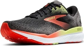 Brooks Ghost 16 black/mandarin red/green (Herren)