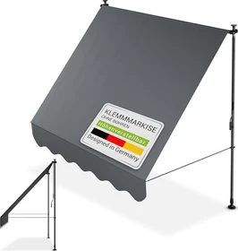 Juskys Kapstadt Klemmmarkise 200x297cm grau