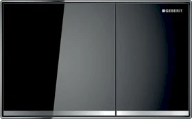 Geberit Sigma60 Betätigungsplatte Glas schwarz