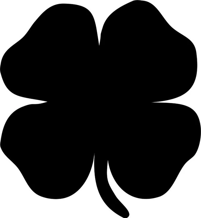 Securit Silhouette Board Kleeblatt, Kreidetafel, schwarz, 30x32.3cm