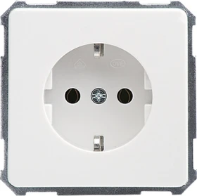 Schneider Electric Steckdose 16A ohne Kralle FASHION/RIVA/SCALA Steckklemme reinweiß