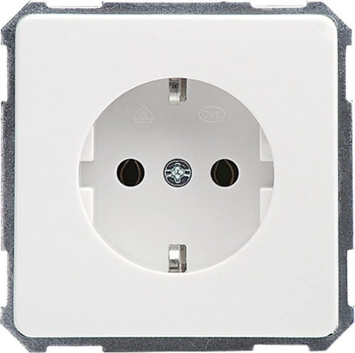 Schneider Electric Steckdose 16A ohne Kralle FASHION/RIVA/SCALA Steckklemme reinweiß