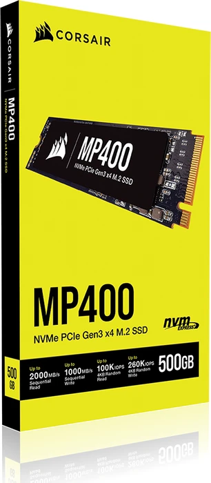 Corsair MP400 500GB, M.2 2280 / M-Key / PCIe 3.0 x4