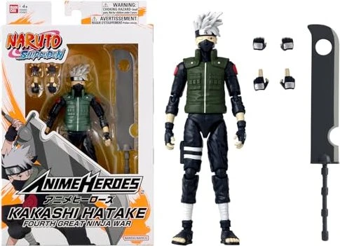 Bandai Anime Heroes - Naruto Shippuden - Kakashi Hatake Fourth Great Ninja War