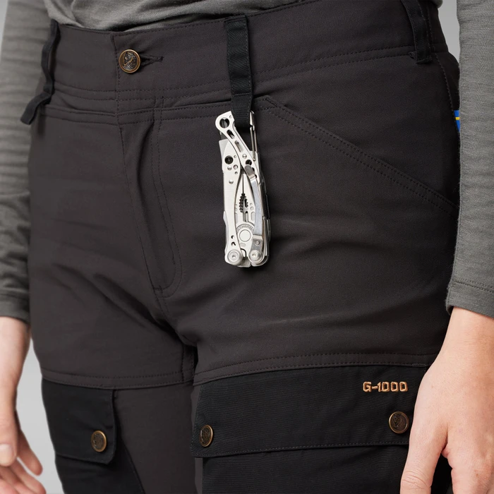 Fjällräven Keb Curved Hose lang schwarz (Damen)