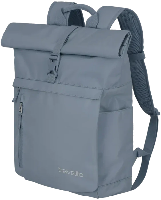 Travelite Basics Rollup Laptoprucksack, 15.6", rauchblau