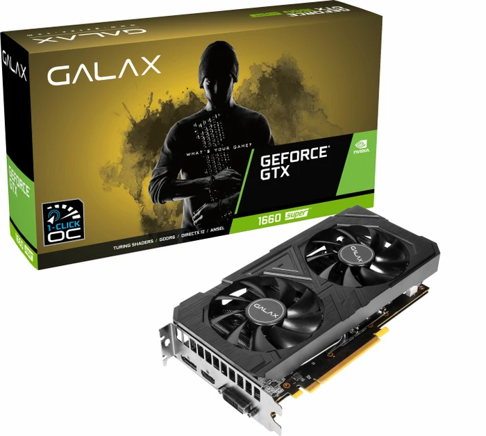 KFA2 GeForce GTX 1660 SUPER EX (1-Click OC), 6GB GDDR6, DVI, HDMI, DP