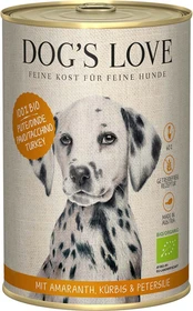 PetCo Dog's Love Bio Pute mit Amaranth, Kürbis und Petersilie, 2.40kg (6x 400g)