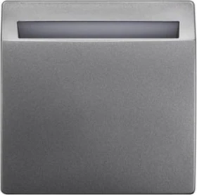 Siemens DELTA style HotelCard-Schalter beleuchtet, platinmetallic