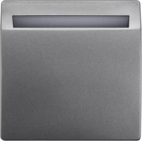Siemens DELTA style HotelCard-Schalter beleuchtet, platinmetallic