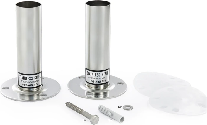Steinbach Flanschrohr Edelstahl für Einbaubeckenleiter 43mm, 2 Stück