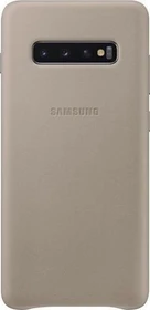 Samsung Leather Cover für Galaxy S10+ grau