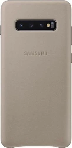 Samsung Leather Cover für Galaxy S10+ grau