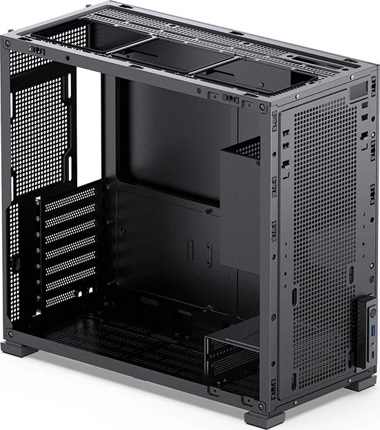 Jonsbo D41 Mesh Black, schwarz, Glasfenster