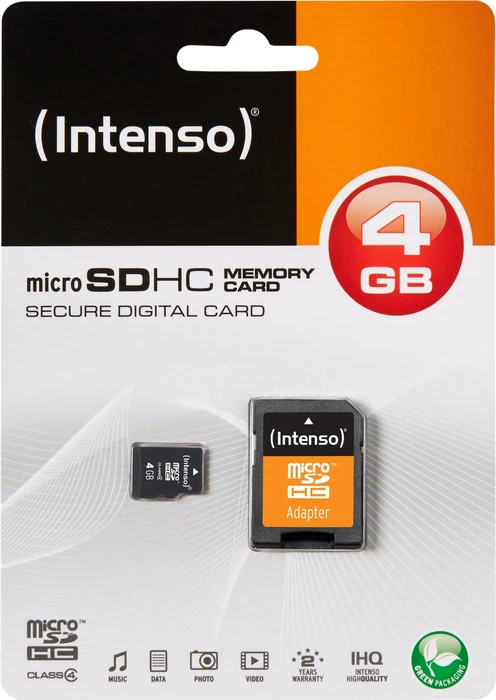 Intenso R21/W5 4GB Kit, Class 4