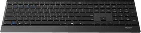 Rapoo 9500M Multi-mode Wireless Keyboard & Mouse schwarz, USB/Bluetooth, DE