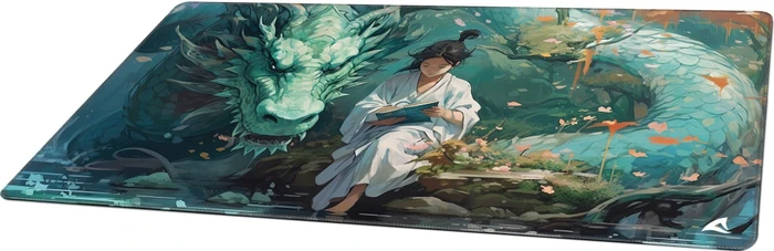 Sharkoon Skiller SGP40 D8, Mouse Mat, 1000x500mm, Big Green Dragon with Japanese Girl