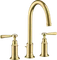 Hansgrohe Axor Montreux 3-Loch Waschtischarmatur 180 mit Hebelgriffen und Zugstangen-Ablaufgarnitur brushed brass Vorschaubild