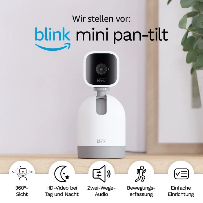 Blink Mini Pan-Tilt Kamera weiß