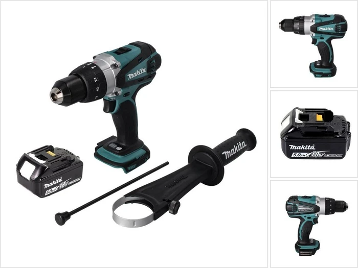 Makita DHP458T1 Akku-Schlagbohrschrauber inkl. Akku 5.0Ah