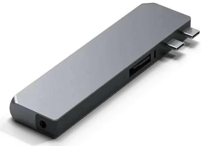Satechi Pro Hub Max Adapter, Space Gray, 2x USB4 [Stecker]