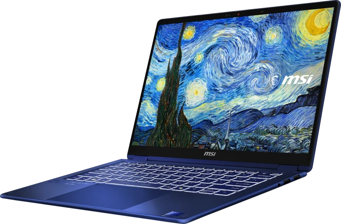 MSI Prestige 14 Flip AI+ The Starry Night-270N, Star Blue, Core Ultra X9 378H, 32GB RAM, 1TB SSD, DE, Vincent van Gogh Edition