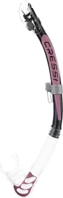 Cressi Alpha Ultra Dry Trockenschnorchel transparent/schwarz/rosa