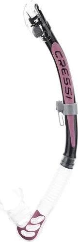 Cressi Alpha Ultra Dry Trockenschnorchel transparent/schwarz/rosa