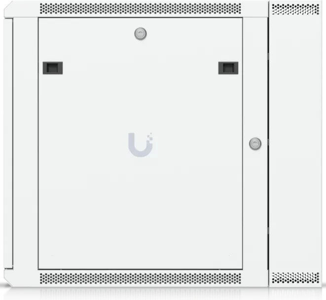 Ubiquiti 12U Rack Cabinet, 19" Wandgehäuse 12HE, Glastür, weiß, 720mm tief