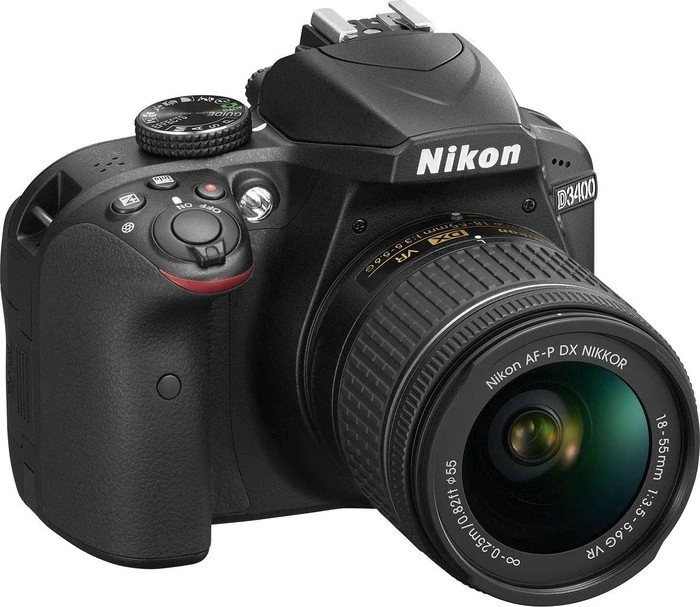 Nikon D3400 schwarz mit Objektiv AF-P DX 18-55mm 3.5-5.6 G VR