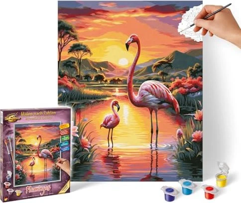 Schipper Arts & Crafts Malen nach Zahlen Flamingos