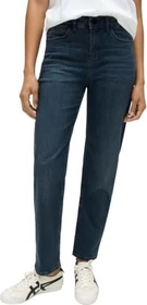 Opus Elma Clever Straight Low Rise aus BCI Cotton Mix Jeans deep blue black (Damen)