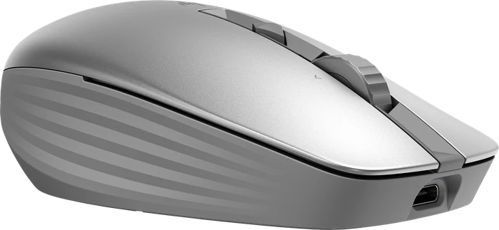 HP 710 Rechargeable Silent Mouse silber, USB/Bluetooth