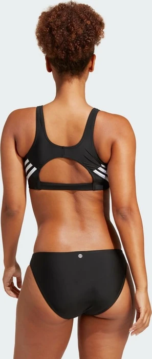 adidas 3-Streifen Bikini-Set schwarz/weiß (Damen)