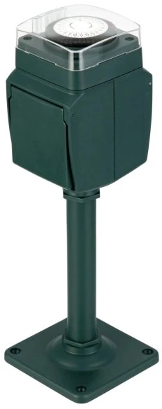 REV Ritter EMP701MT Garten-Erdspieß mit mechanischer Zeitschaltuhr, IP44, grün