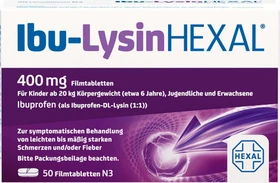 Hexal Ibu-Lysin Filmtabletten, 50 Stück
