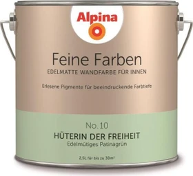 Alpina Farben Feine Farben No. 10 Hüterin der Freiheit innen edelmütiges patinagrün edelmatt grün, 2.5l