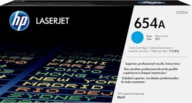 HP Toner 654A cyan