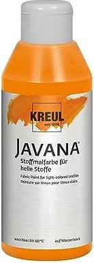 Kreul Javana Stoffmalfarbe für helle Stoffe, orange, 250ml