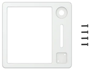 Glorious GMMK Numpad, Top Frame (Numpad), Metall (Aluminium, CNC-gefräst), E-White