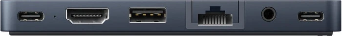 Targus HyperDrive DUO PRO 7-in-2 USB-C Hub - Midnight Blue, 2x USB4 [Stecker]