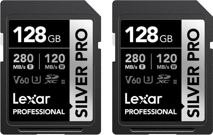 Lexar Professional SILVER PRO R280/W120 128GB 2er-Pack, UHS-II U3, Class 10
