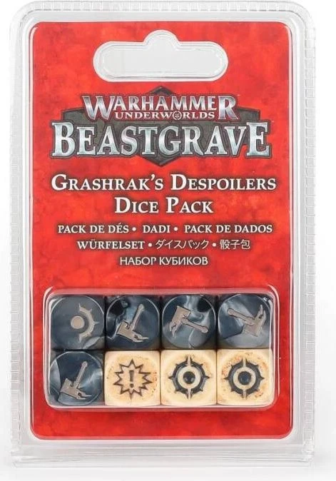 Games Workshop Warhammer Underworlds: Beastgrave - Grashraks Vandalen Würfelset