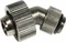 Aquatuning HF Schraubanschluss 45° G1/4" AG auf 19/13 drehbar, silber vernickelt Vorschaubild
