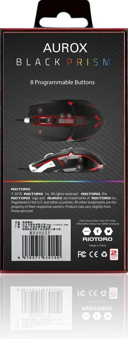 Riotoro Aurox Prism RGB, schwarz, USB